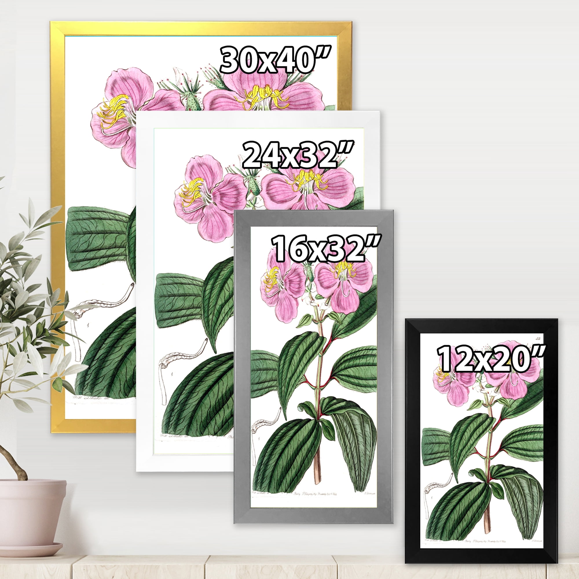 Designart 'Ancient Plant Life XXIII' Traditional Framed Art Print