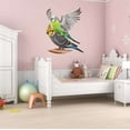 thumbnail image 2 of Cute Cockatiel Colorful Budgie Parrots Birds Wall Art Sticker Designs Vinyl Stickers For Home House Walls Rooms Windows Bedroom Decoration Size (28x28 inch), 2 of 3