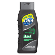 (2 pack) (2 pack) Dial For Men Body Wash, 3-in-1 Recharge, 20 Ounce