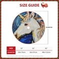 thumbnail image 2 of Rateoe Starry White Horse Pattern Christmas Tree Skirt with Ties , Christmas Tree Decorations, Farmhouse Christmas Decor Xmas Holiday Decorations-30", 2 of 6