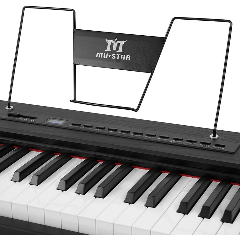 Mustar 88-Key Full-Size Electric Digital Keyboard Piano with Mustar 88-Key Full-Size Electric Digital Keyboard Piano with