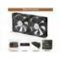 thumbnail image 3 of 12V DC IP67 Waterproof Fan 120mmx25mm 4.72inch 2-Pack High Speed 12 Volt Dual Ball Bearing 2 Wire 3Pin Exhaust Cooling Fan 3000RPM, 3 of 6