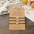 thumbnail image 4 of 3 Pieces/set Friendship Card Bracelets Long Distance Relationship Promise Bracelet Party Birthday Gift for Best Friends Sisters, 4 of 9