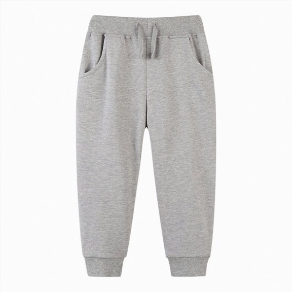 JUMEYU Baby Joggers Boys Casual Pants-Soft Jogger Pants-Toddler Boys Sweatpants 12 18 Months (Light Gray,12-18 Months)