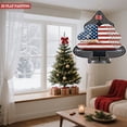 thumbnail image 2 of Stylized Metal Tree Wind Spinner with American Flag Design & Wooden - Unique Garden Decoration with Sound Wave Background, 2 of 7