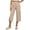 Khaki, variant on Womens Tear Away Breakaway Capris Post Surgery Recovery Hip Knee Ankle Replacement Trousers Magic Tape Wide Leg Clothes With Pocket Navy
