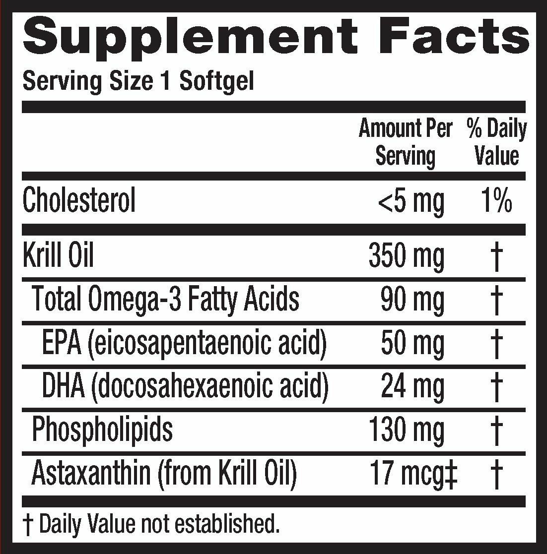 MegaRed Omega-3 Krill Oil Softgels, 350 Mg, 60 Ct, 2 Pack