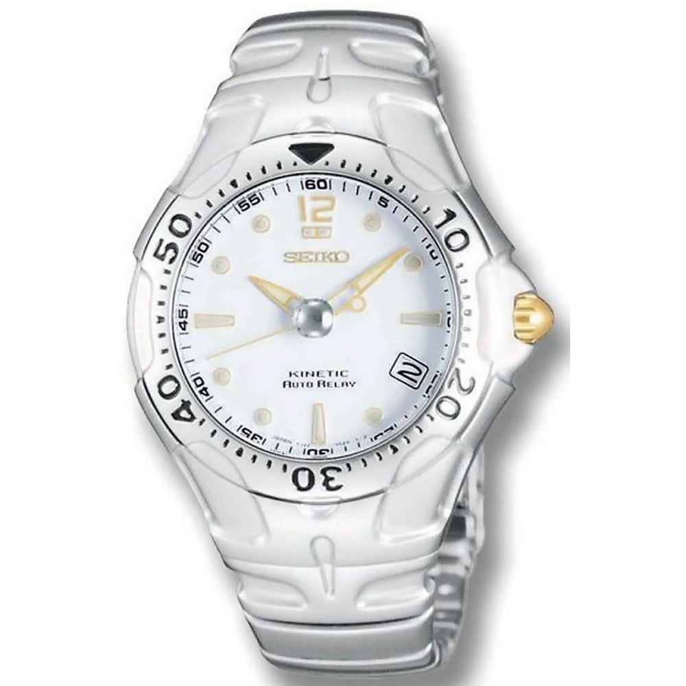 Seiko Seiko Men's SMA033 White Dial Steel Bracelet Auto Relay