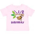 thumbnail image 3 of Inktastic Half Birthday 6 Months Baby Monkey Boys or Girls Baby T-Shirt, 3 of 5