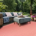 thumbnail image 5 of Safavieh Courtyard Grace Geometric Indoor/Outdoor Area Rug, Beige/Red, 5'3" x 7'7", 5 of 11