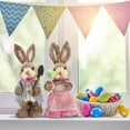 thumbnail image 3 of Rabbit Decorations Rabbits Bunny Animal Model 2pcs Easter Theme Party Supplies Ornaments 23cm/9in, 3 of 5