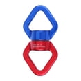 thumbnail image 4 of Greeniant Conector de cuerda giratoria de 360 ​​grados, equipo de montañismo, mosquetón giratorio, accesorio de aro de conexión, Hardware de rescate carpas Azul rojo Greeniant OD002828-01, 4 of 6