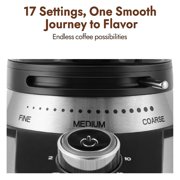 Secura Electric Conical Burr Coffee Grinder With 17 Grind Settings From French to Espresso, Black