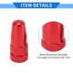 thumbnail image 4 of Ofertas Únicas 5 Pcs Tapas de Válvula de Neumático 18x7MM Tapa de Válvula de Rueda de Coche Universal para Coche Bicicleta Aleación de Aluminio Roja, 4 of 7