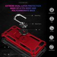 thumbnail image 2 of LAICAIW Étui pour iPod Touch 7, Étui pour iPod Touch 6, Étui Hybride Robuste Antichoc avec Support Intégré pour Apple iPod Touch 7e/6e/5e Génération (Rouge), 2 of 7