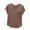Brown, variant on yillto Women's Summer Tee Soft Comfy Lightweight Short Sleeve V Neck Loose Shirts Tops with Pockets
