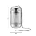 thumbnail image 4 of Homerr Tea Strainer Tea Strainer Stainless Steel Tea Infuser Strainer Fine Mesh Tea Ball with Chain Hook for Loose Leaf Tea Spices Fine Mesh Tea Brewer, 4 of 6