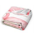 thumbnail image 4 of Flamingo Throw Blanket for Adult Kids, Flamingo Lovers Gifts Blanket Cute Animal Home Room Decor, Flannel Soft Blanket for Bed Couch 60x50, 4 of 6