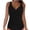 Black, variant on WNNTST Women's Bikini Top Two Piece Summer Swim Bustier Solid Color Twist Front Slim Fit Classic Vacation Beachwear