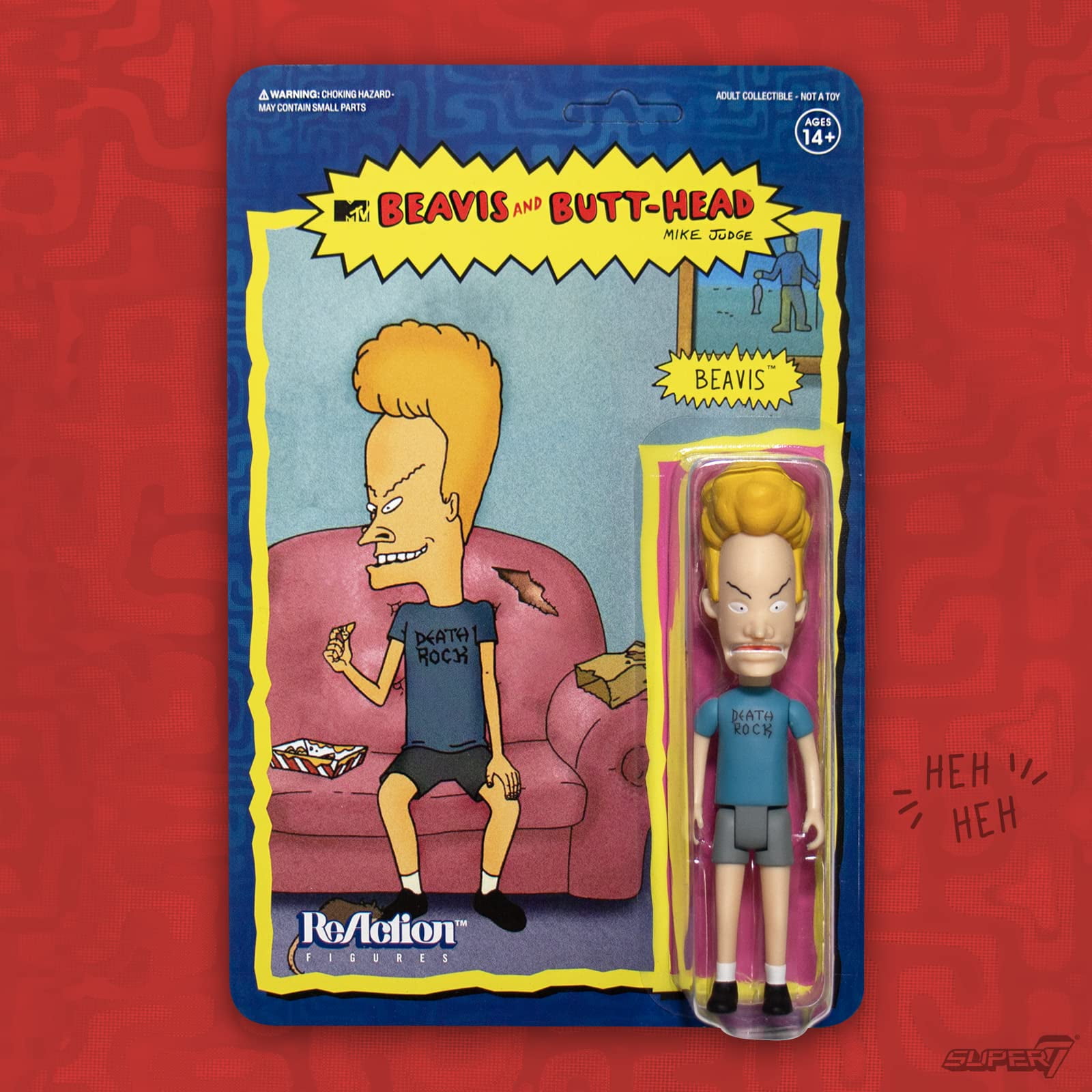 SUPER7製　Beavis and Butt-Head フィギュア　セット Beavis MTV Beavis and Butt Head 3 3/4 Inch ReAction Figur