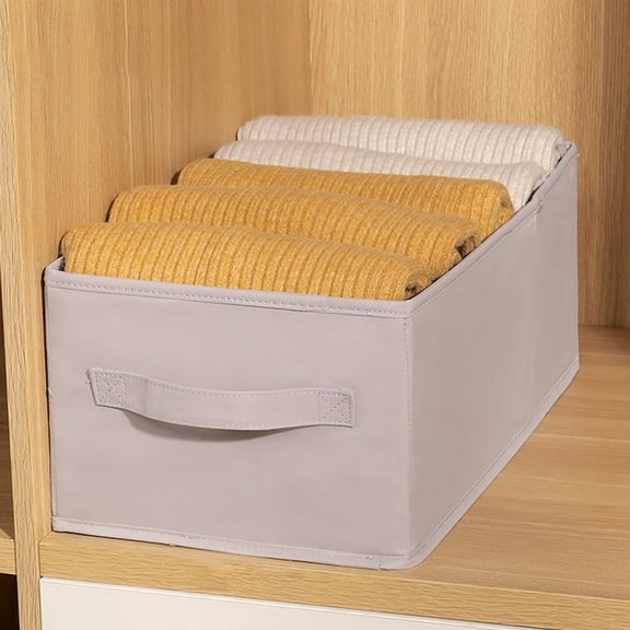 Under $10 Storage Bins, Hwkond Wardrobe Clothes Storage Box Clothes Organizing Box Fabric Household Pants Storage Box Artifact Drawer Folding