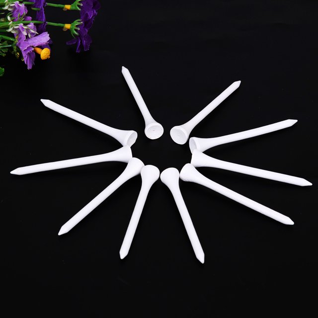 Tees de golf Accesorios de madera de madera Clavos de bola 10 piezas