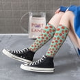 thumbnail image 6 of Picia Women Crew Soft Moisture-wicking Socks Hand Drawn Strawberry Pattern Design Cotton Socks, One Size fit All, 6 of 9