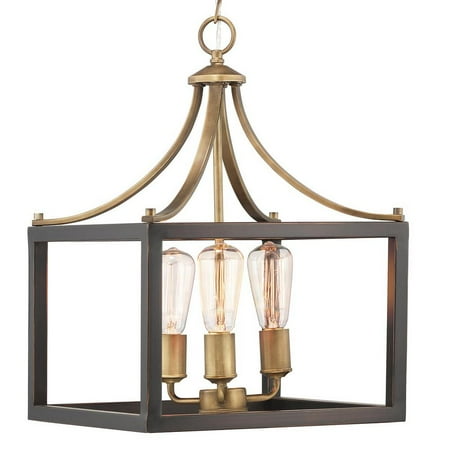 

Home Decorators Collection Boswell Quarter 3-Light Brass Pendant - NOB