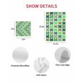 thumbnail image 7 of Saint Patrick's Day Kitchen Dish Towels for Drying Dishes Set of 2, Green Plaid Clovers Geometric Waffle Weave Microfiber Hand Tea Bathroom Towels Quick Dry & Absorbent Towel 12x12, 7 of 7