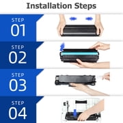 A AZTECH 83A 83X Toner Cartridge Compatible for 83A CF283A CF283X LaserJet Pro MFP M127fw M127fn M225dn M225dw LaserJet Pro M201dw M201n Printer (Black, 2-Pack)