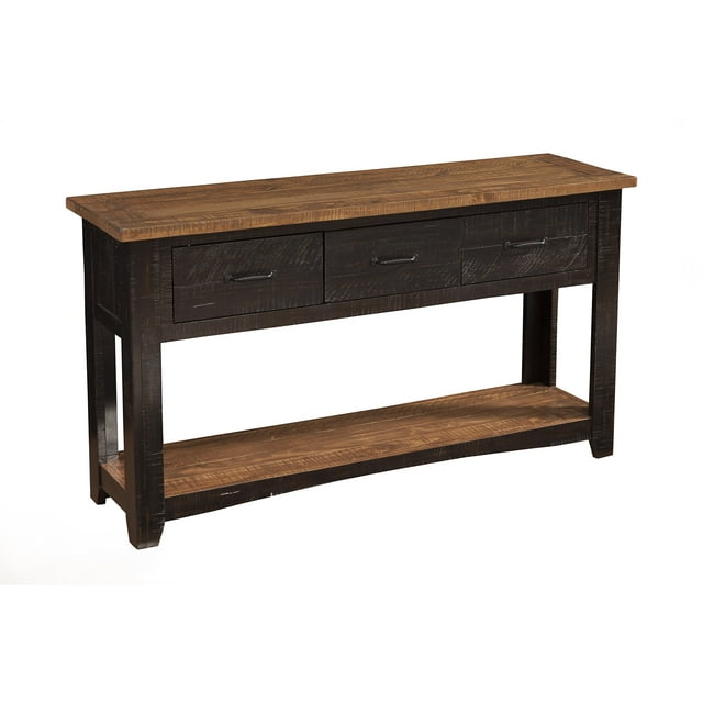Martin Svensson Home Table Basse Rustique Tabac Noir et Miel Antique