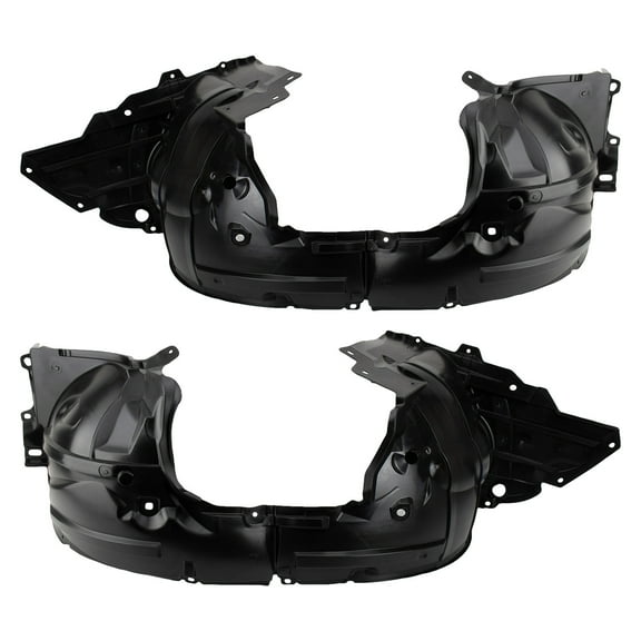 TRQ Front Inner Fender Liner Set Fits Select 2013-2019 Nissan Sentra NI1248133 NI1249133