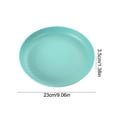 thumbnail image 5 of Shatterproof Dinner Plates Set Plastic Reusable Plates Plates Bowls Dishwasher Microwave Safe for Kitchen Camping Party(Green), 5 of 6