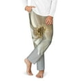 thumbnail image 2 of Hirioo Elegant Ivory Flower for Teenagers' Pajama Pants Womens Lounge Pants with Pockets Pj Bottoms Pants for Men-Small, 2 of 6