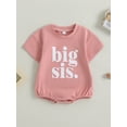 thumbnail image 3 of Bagilaanoe Newborn Baby Girl Boy Rompers Daisy Letter Print Short Sleeve Bodysuits 6M 12M 18M 24M Infant Casual One Piece Short Jumpsuit, 3 of 8