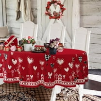 Rectangular Easter Tablecloth 60x120Inch, Spring Floral and Bunny Easter Egg Watercolor Tablecloth, Waterproof Wrinkle Resistant Tablecloth, Holiday Kitchen Dining Spring Easter Decor