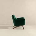 thumbnail image 6 of Piedmont Mid Century Modern Furniture Style Green Velvet Accent Armchair, 6 of 9