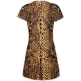 thumbnail image 2 of Halloween Desert Brown Snake Snakeskin Costume All Over Juniors Beach Cover-Up Dress Multi MD, 2 of 2
