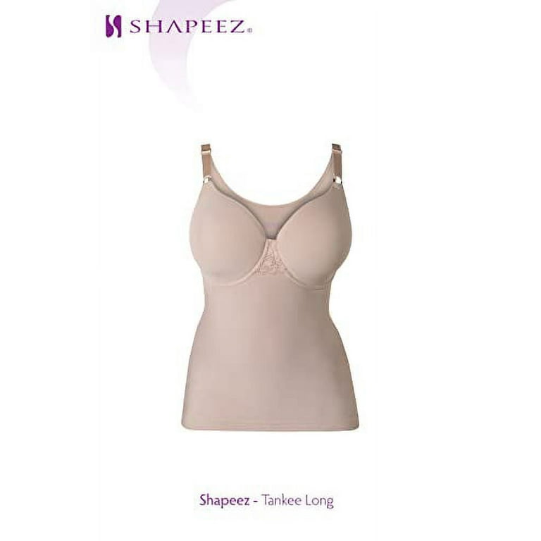 Tankee Long: Back-Smoothing Bra Ultra-Comfortable Tank-Style Underwire  Foam-Cup (B, Nude, XSmall-B) 