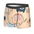thumbnail image 2 of Junzan Cute Ink Drawn Elephants Mens Underwear Boxer Briefs For Men’s - X-Large, 2 of 9