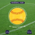 thumbnail image 2 of 9 Inch Baseball Soft Foam Baseballs Bulk Training Baseball Unmarked Baseballs for Youth, Yellow 12 Pack, 2 of 6