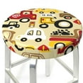 thumbnail image 3 of Fotbe Vehicles Stool Covers Round,Waterproof Round Bar Stool Covers Bar Chair Covers Washable Stool Cushion Slipcover for 12-14 Inch Chair-12 inch, 3 of 7