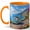 Orange, variant on Sunny Coastal Road Trip 11oz Ceramic Mug, Blue Sea Travel Van Coffee Cup
