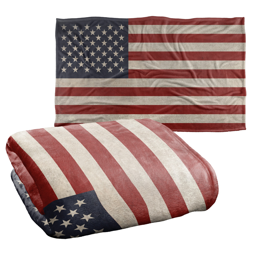 Old American Flag Silky Touch Super Soft Throw Blanket 36" x 58