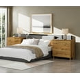 thumbnail image 2 of WAMPAT Nightstands with 3 Wide Drawers for Bedroom, Set of 2 Modern Wood Bedside Tables Dresser Chests, Large Night Stand Sofa Side End Table for Living Room, Oak Brown, 35 Inches, 2 of 9
