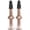 Cafe, variant on Professional 52mm Bike Extended Air Valve Premium Tubeless Presta Valve Core Nozzle for Mountain and Road Bicycle Rim Upgrade, 1 Pair, Noir / 2.0 inches