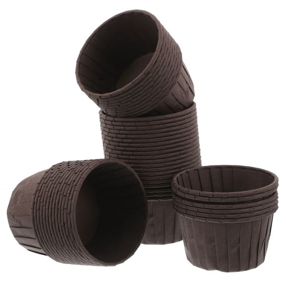 HEATSHAKING Cupcake Liners Paper Versatile Use Rolled Edge Design 50Pcs