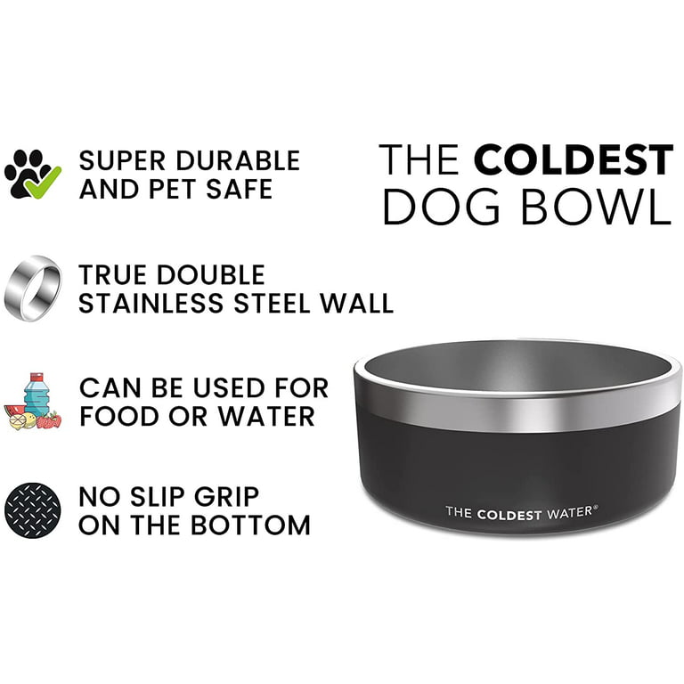 BigDog Dog Bowls, Dog Bowls for Large Dogs, Stainless Steel Dog Bowls, No  Spill Dog Bowls, Dog Food and Water Bowl (64 Ounce, Blue)