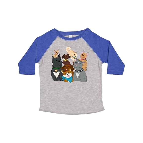 Inktastic Happy Dog Family Boys or Girls Toddler T-Shirt