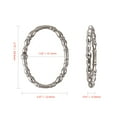 thumbnail image 6 of Utopia Alley  Shower Rings, Oval Shape Shower Curtain Rings for Bathroom, Rustproof Zinc Shower Curtain Hooks Rings, Set of 12 Brushed Nickel, 6 of 10